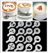16 sets of fancy coffee print latte and cappuccino molds, each 30g Application Scenario